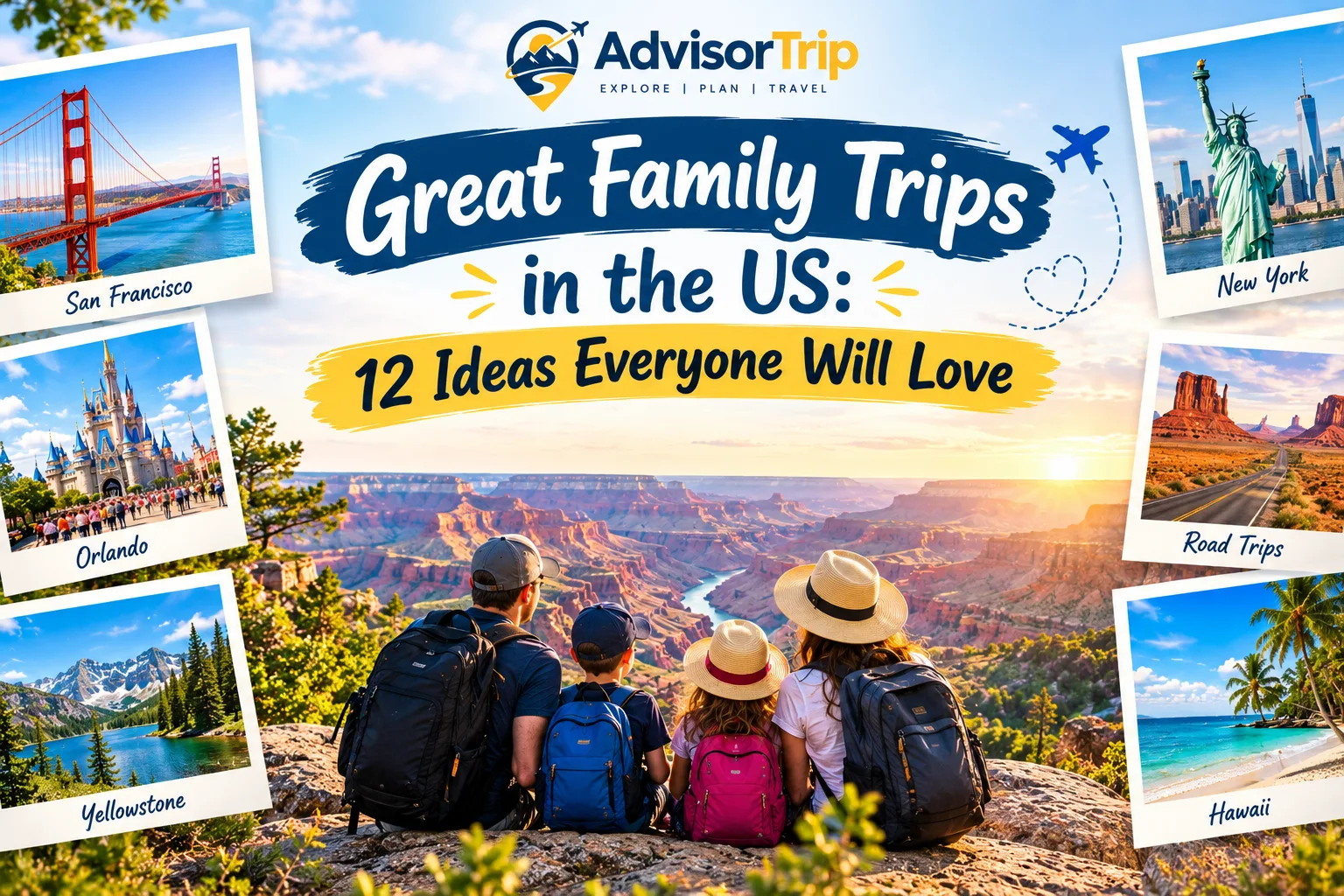Great Family Trips in the US: 12 Ideas Everyone Will Love