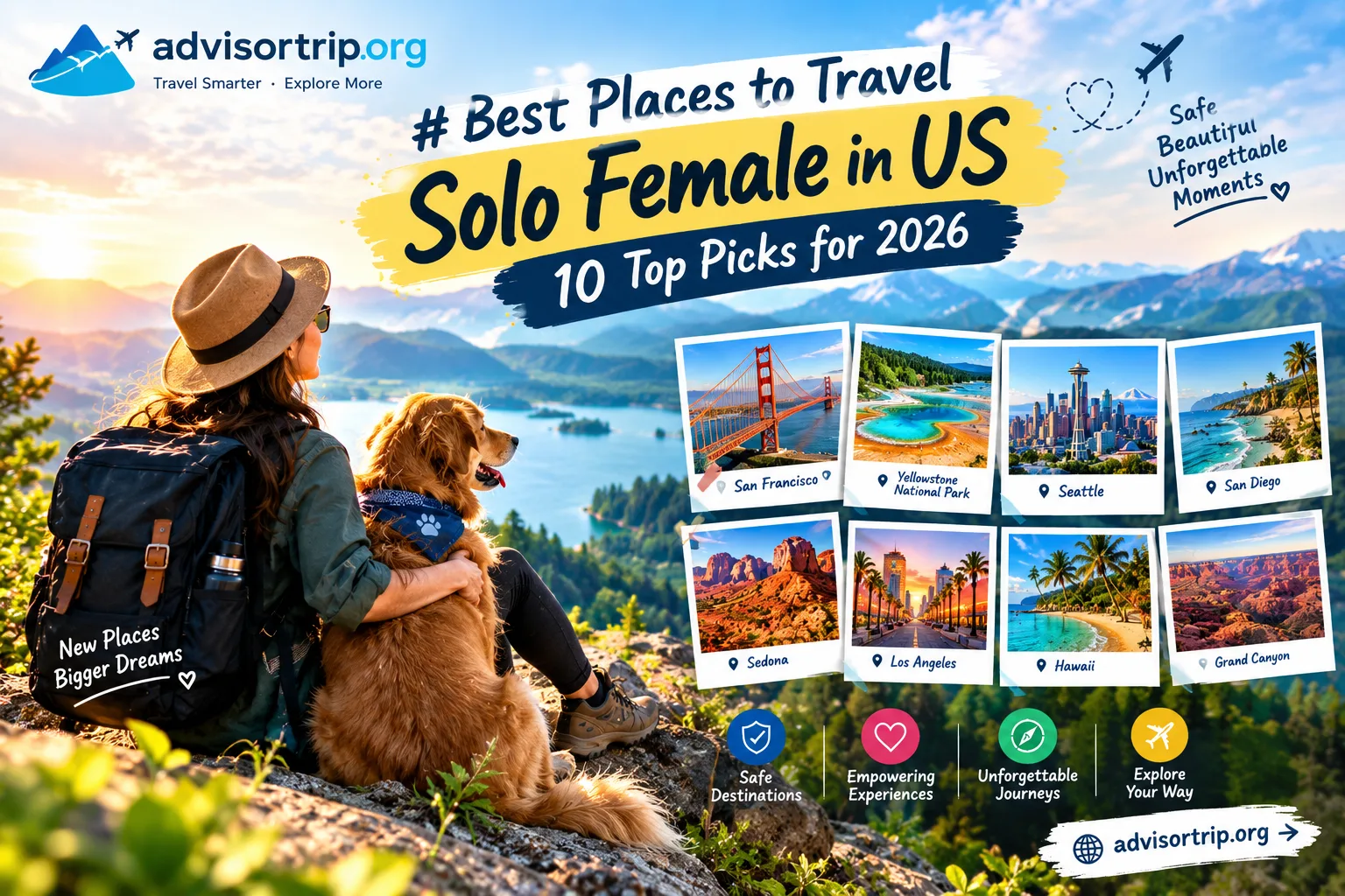 Best Places to Travel Solo Female in US: 10 Top Picks for 2026